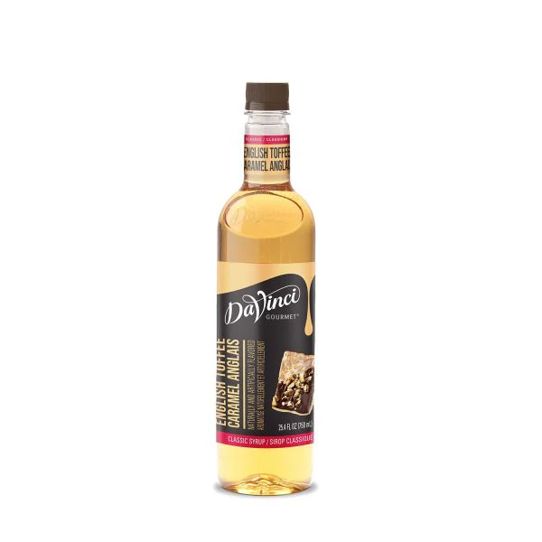 DaVinci Classic English Toffee Syrup - Bottle (750mL)