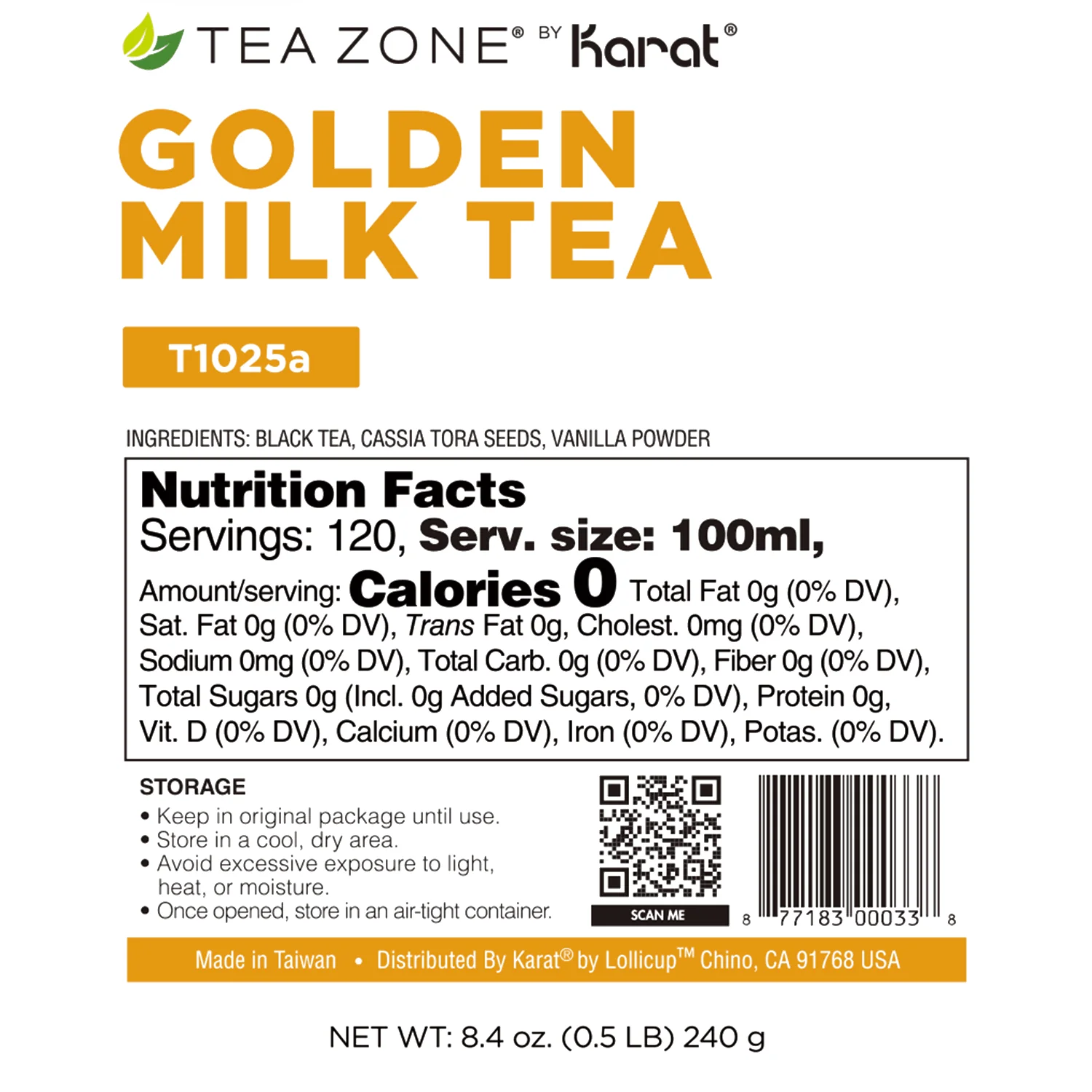 Golden Milk Tea Leaves - Case of 25 bags - Image 8