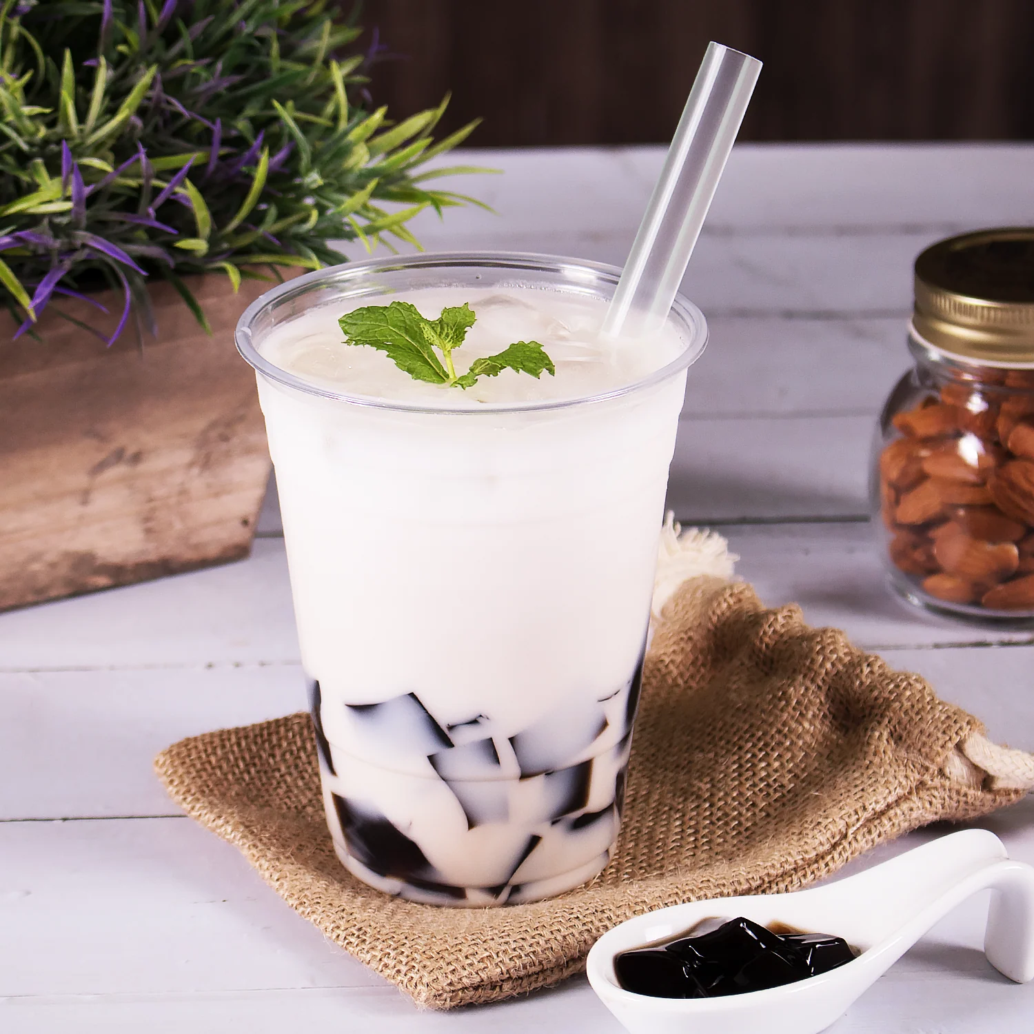 Grass Jelly Powder - Bag (2.2 lbs) - Image 2