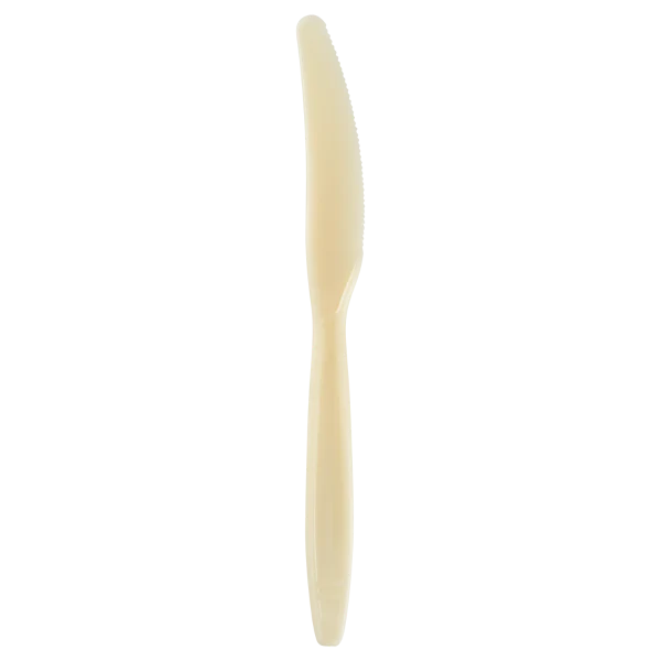 Karat Earth Heavy Weight Bio-Based Knives Wrapped, Natural - 1,000 pcs - Image 2