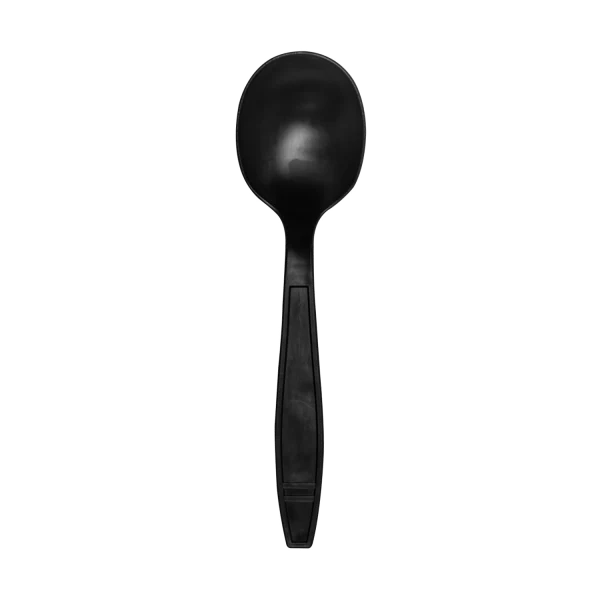 Karat Earth Heavy Weight Bio-Based Soup Spoons, Black - 1000 pcs - Image 2