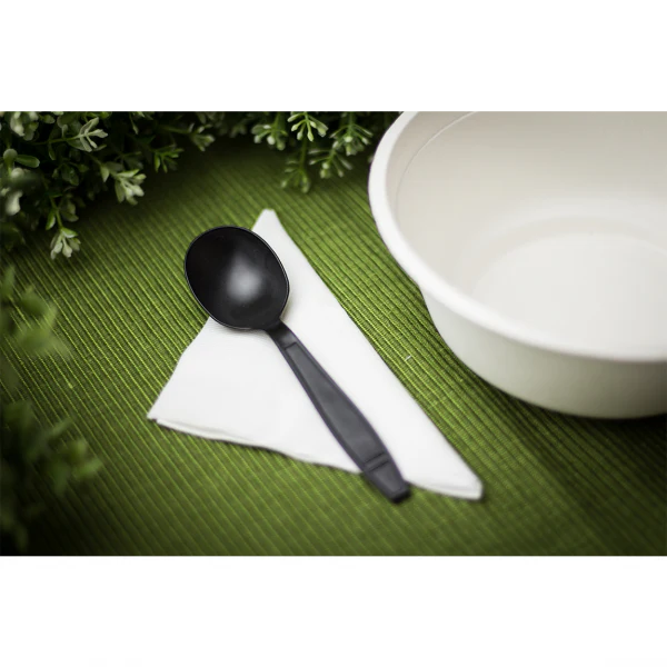 Karat Earth Heavy Weight Bio-Based Soup Spoons, Black - 1000 pcs - Image 8