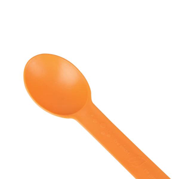 Karat Earth Heavy Weight Bio-Based Spoons, Tangerine Orange - 1,000 pcs - Image 4