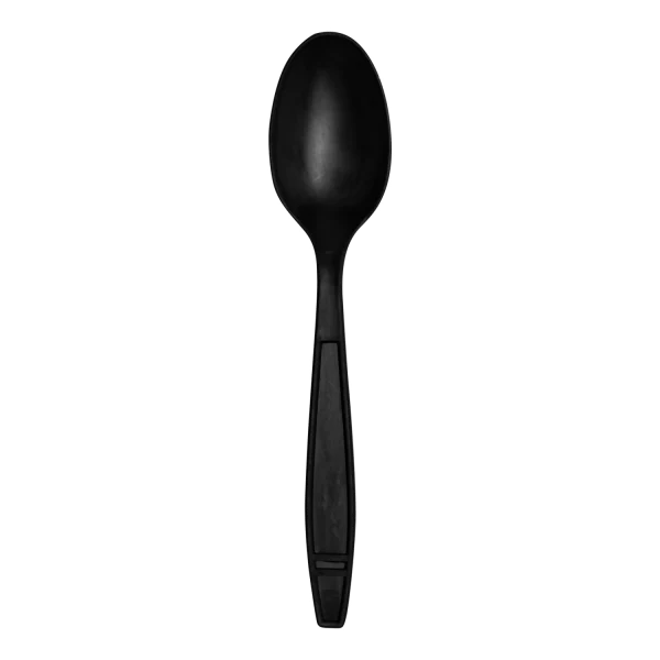 Karat Earth Heavy Weight Bio-Based Tea Spoons, Black - 1000 pcs - Image 2