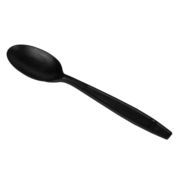 Karat Earth Heavy Weight Bio-Based Tea Spoons, Black - 1000 pcs - Image 3