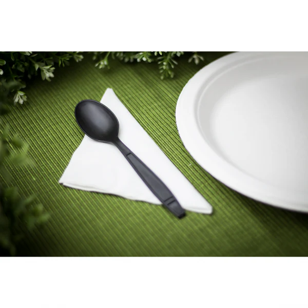 Karat Earth Heavy Weight Bio-Based Tea Spoons, Black - 1000 pcs - Image 6