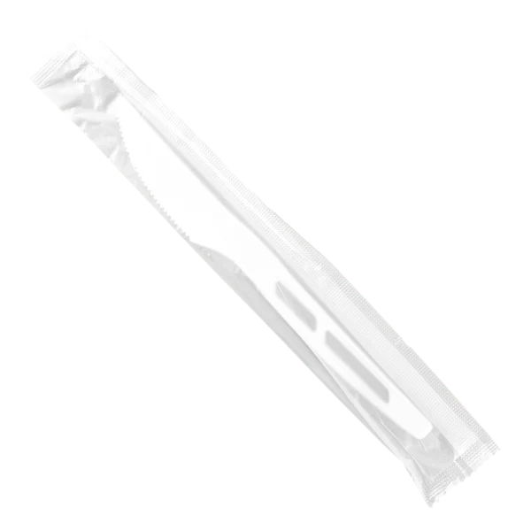 Karat Earth Heavy Weight CPLA Compostable Knife Wrapped, White - 750 pcs - Image 3