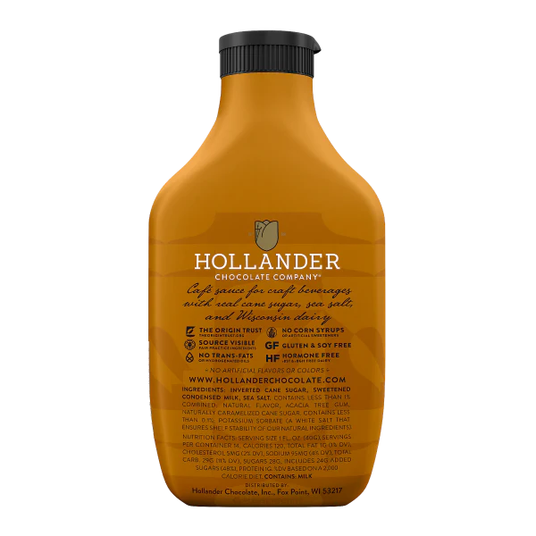 Hollander Classic Koffiebar Caramel Sauce - Bottle (14 fl oz) - Image 2