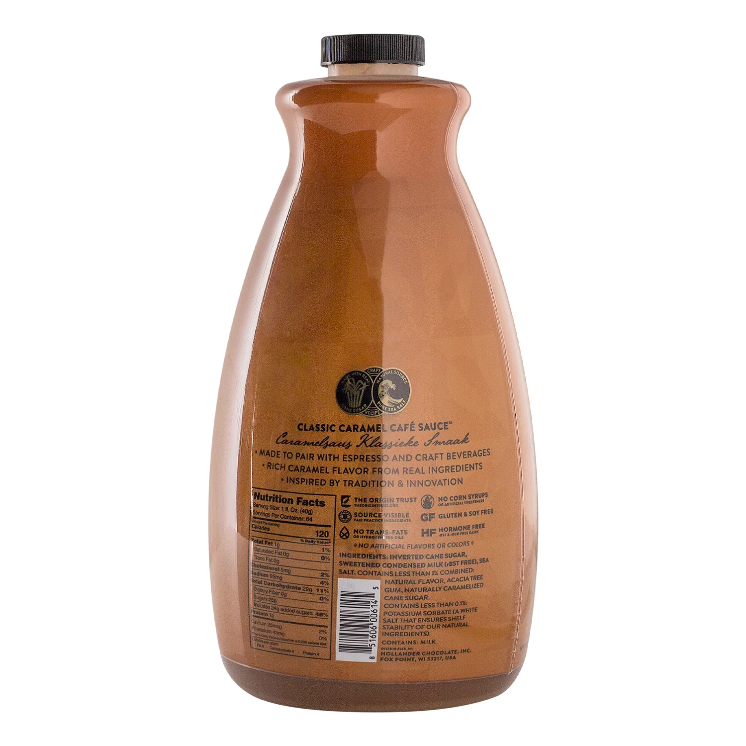 Hollander Classic Koffiebar Caramel Sauce - Bottle (64 fl oz) - Image 2