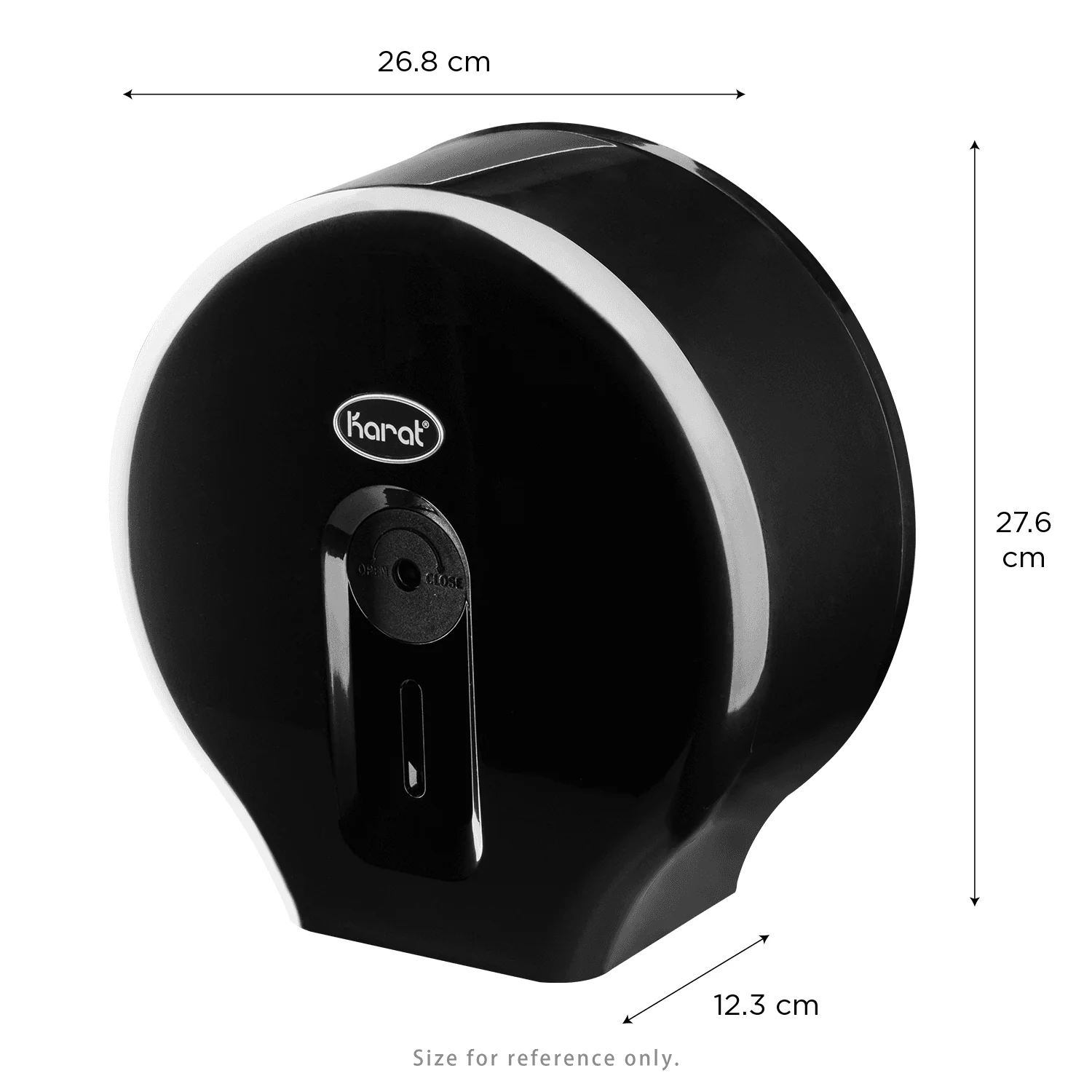 10" Jumbo Roll Tissue Dispenser, Black - 1 unit - Image 5