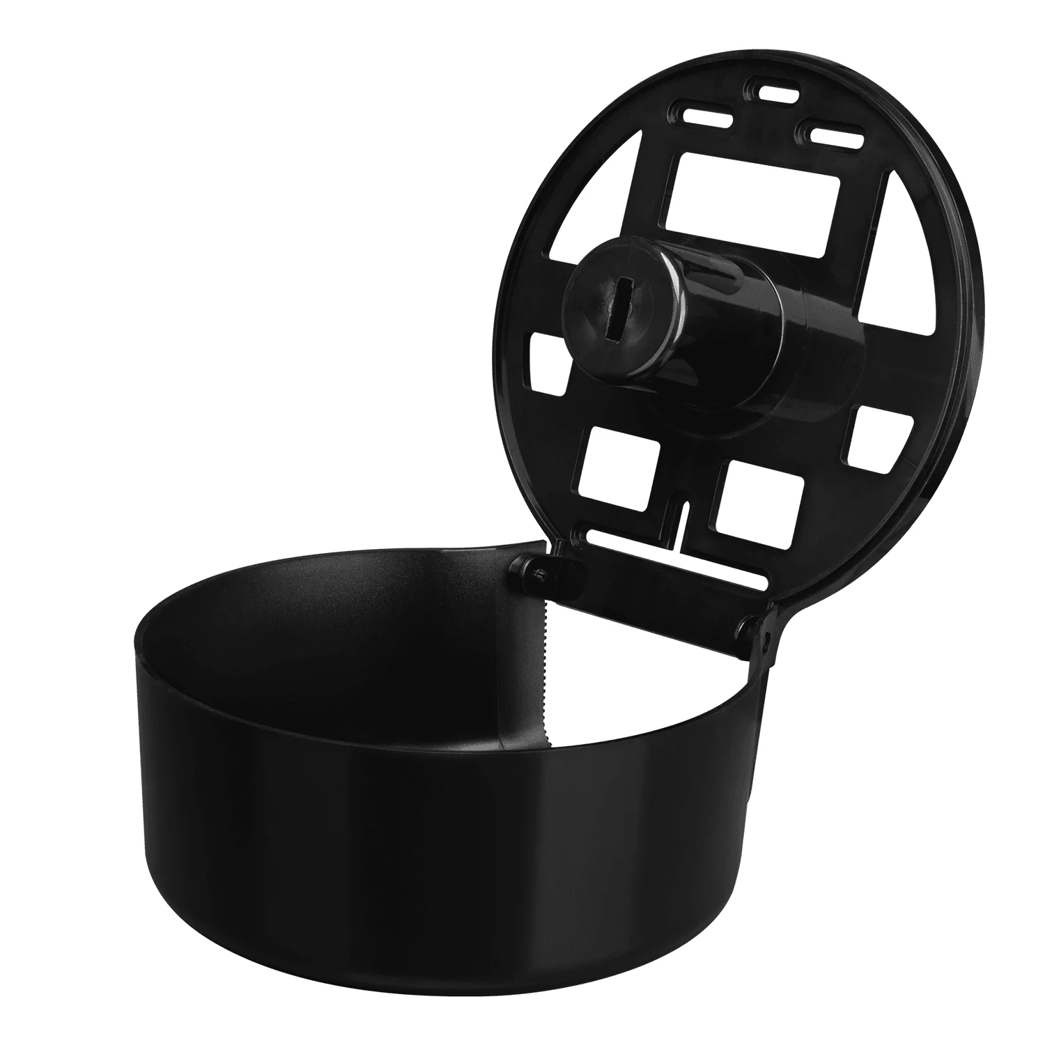 10" Jumbo Roll Tissue Dispenser, Black - 1 unit - Image 6