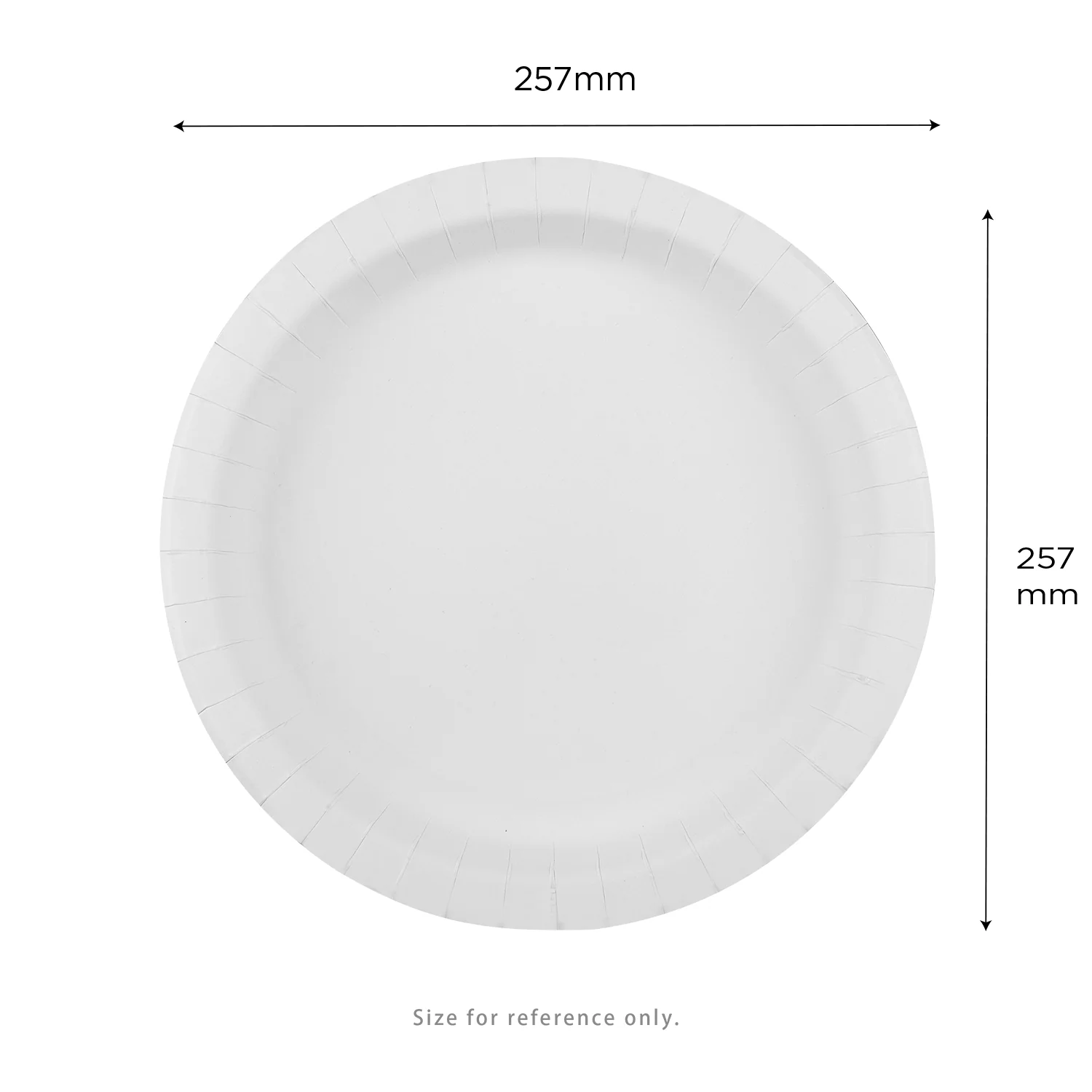 Karat 10" White Paper Plate - 200 pcs - Image 5