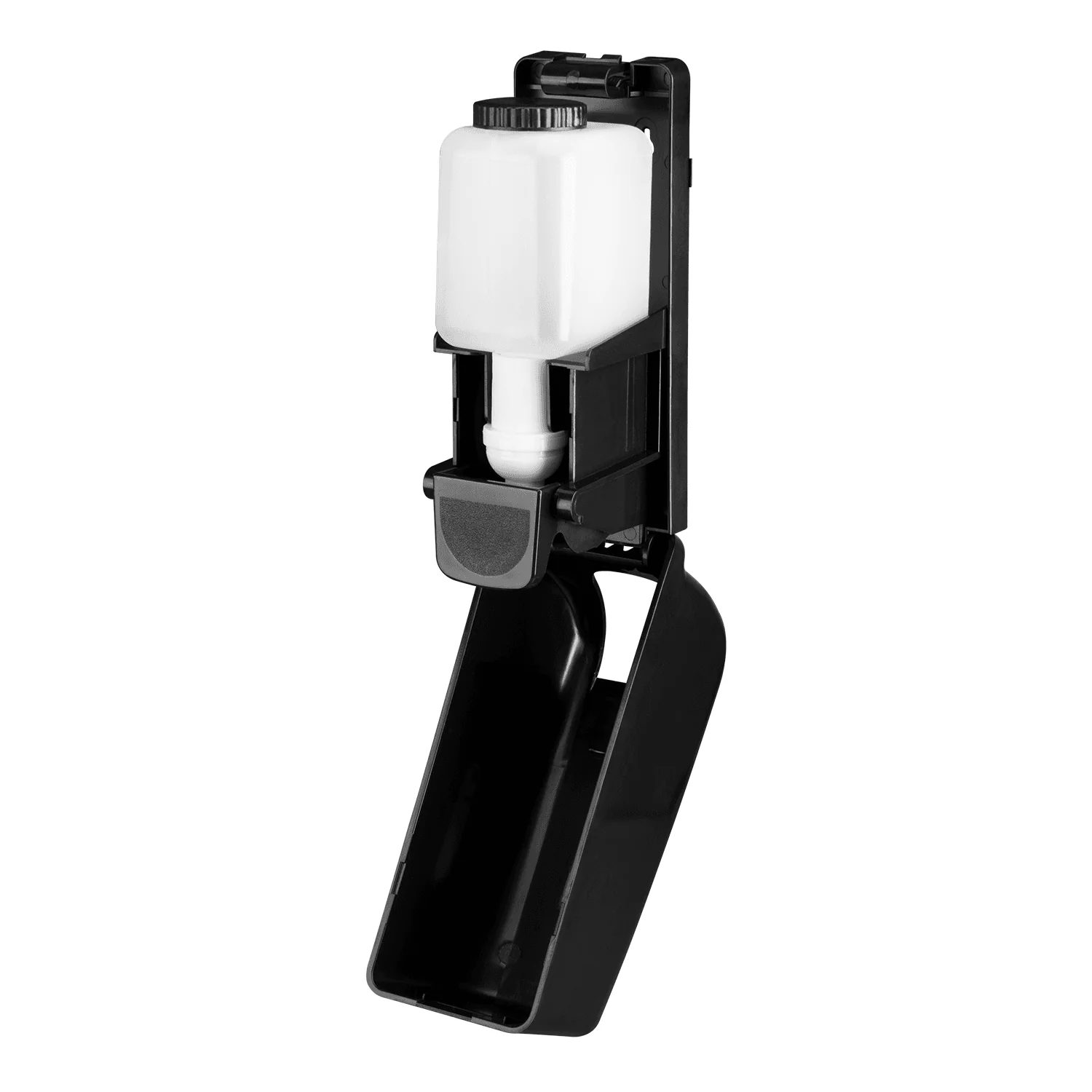 13.5oz Foaming Hand Soap Refillable Dispenser, Stand/Wall Mount, Black - 1 unit - Image 6