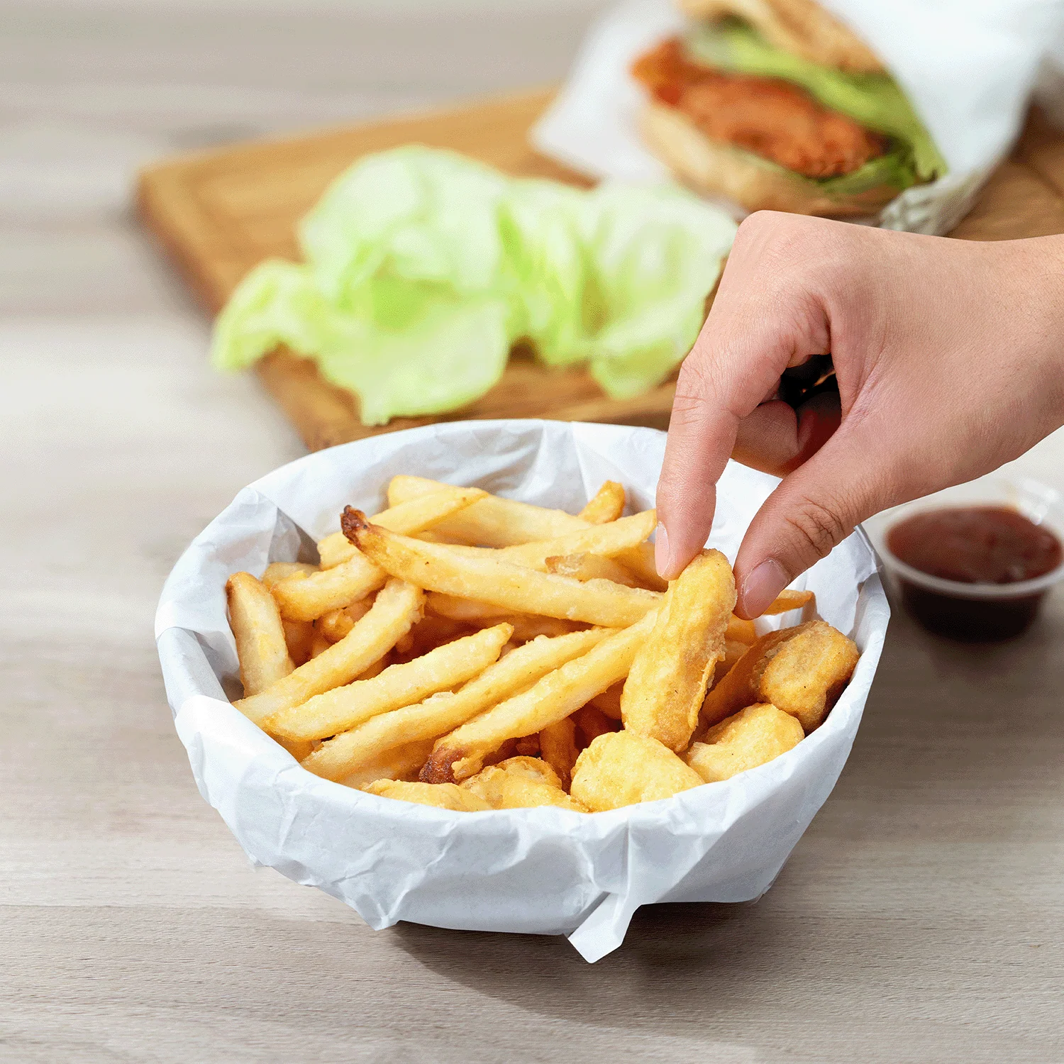 [3,000 sheets] 18" x 18" Grease Resistant Deli Wrap / Paper Liner Sheets, White - Image 5