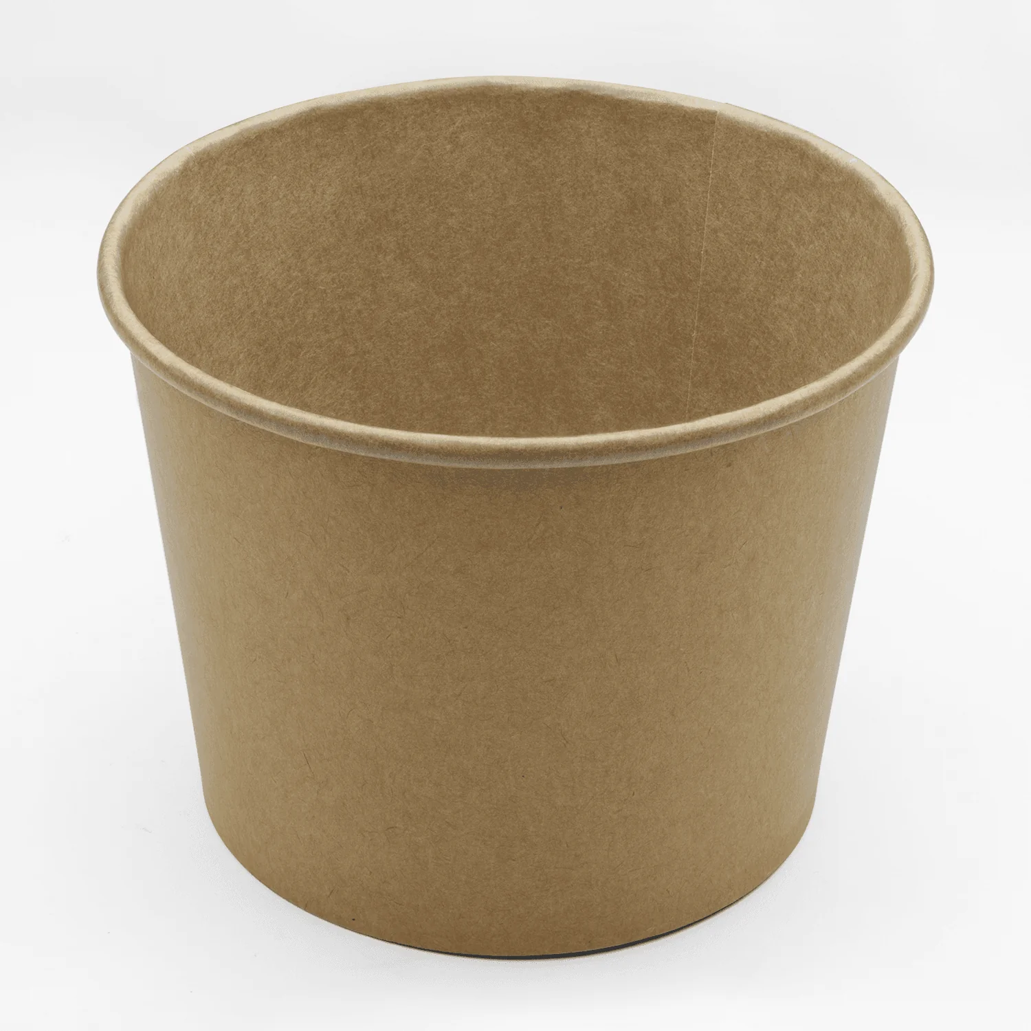 [600 ct] 32 oz Paper Cold/Hot Food Container, Kraft - Image 2