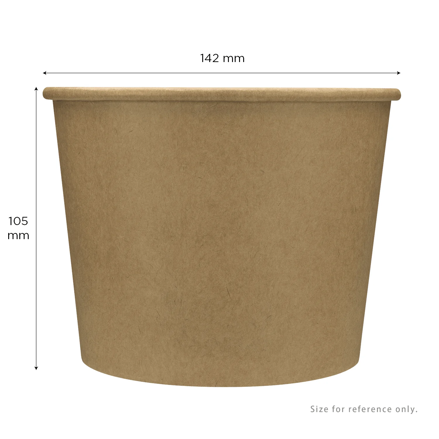 [600 ct] 32 oz Paper Cold/Hot Food Container, Kraft - Image 5