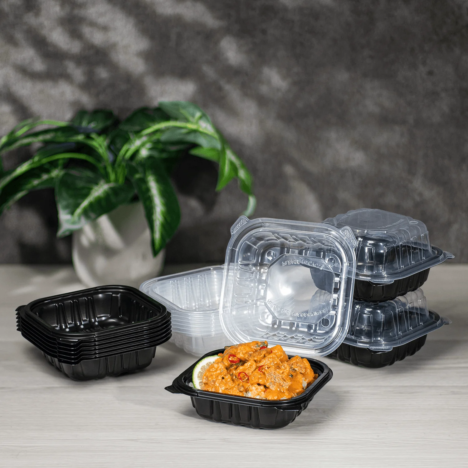 [300 ct] 6" x 6" Premium PP Hinged Container - Image 4