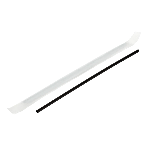 [5,000 ct] Stir Straws | Individually Wrapped | Black, PP (7.5") - Image 2