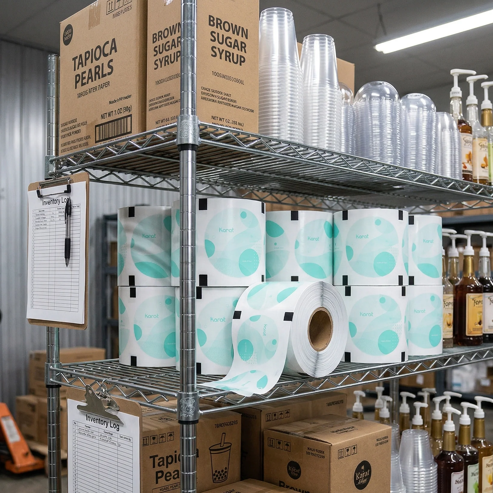 90-95mm Paper Seal, Generic Print - 1 Roll