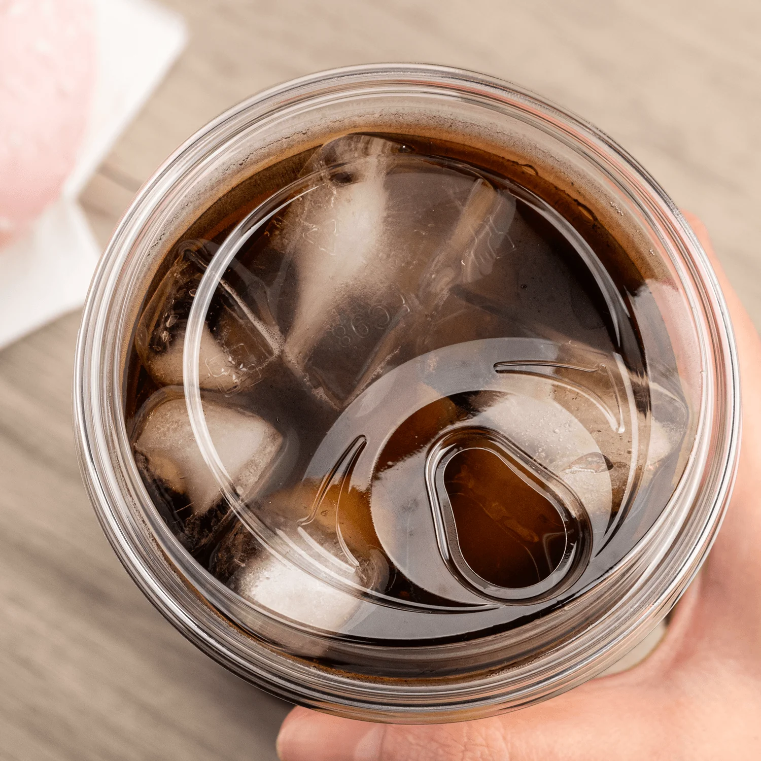 [1,000 ct] Strawless Sipper Lids | PET | 98 mm | Clear | No Cap - Image 3