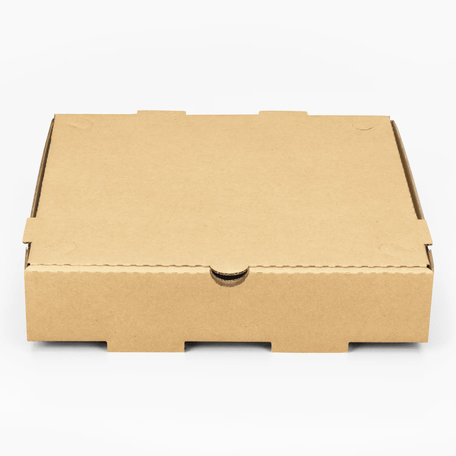 [50 ct] Corrugated Pizza Box, 10''x10''x2'', Kraft - Image 2