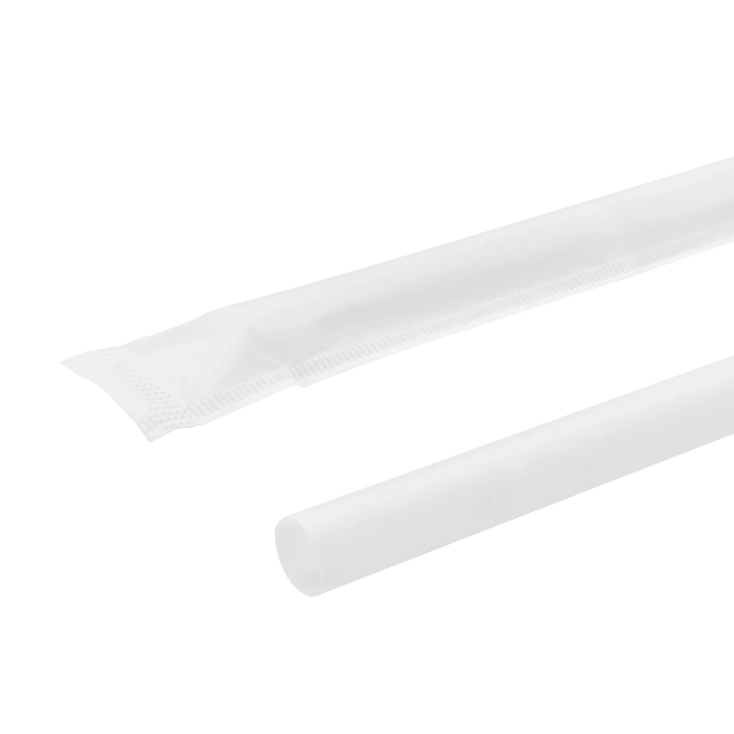 Karat Earth 10.25" PLA Giant Paper Wrapped Straw (8mm), Wihte - 1,200 pcs - Image 7