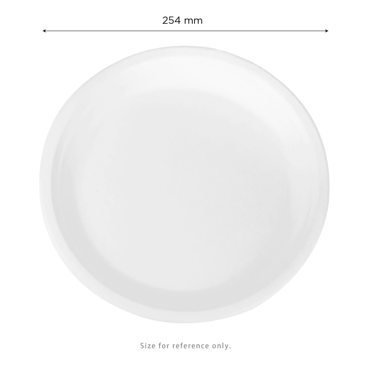 Karat Earth 10'' Molded Fiber Round Plates, PFAS Free, White - 500 pcs - Image 3