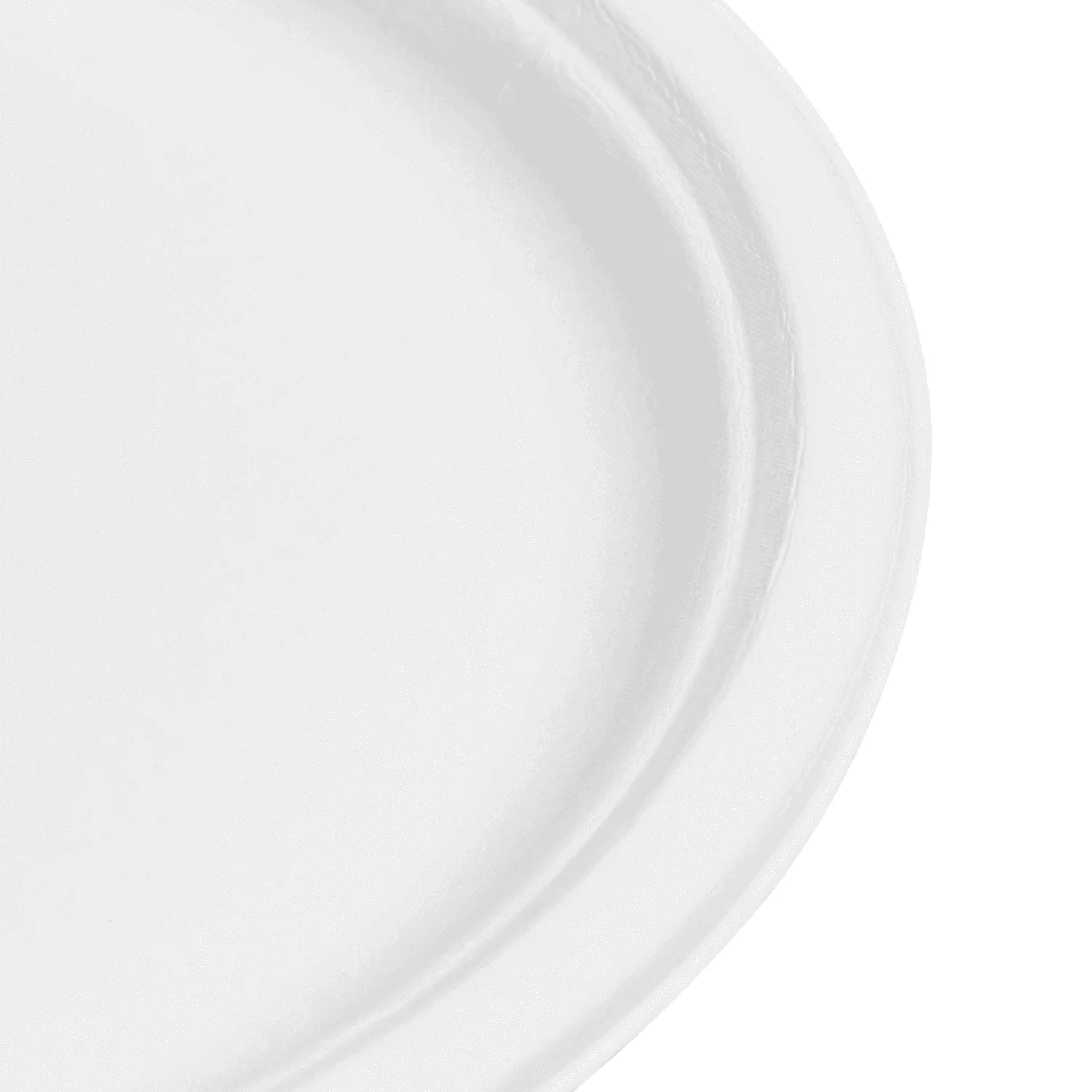 Karat Earth 10'' Molded Fiber Round Plates, PFAS Free, White - 500 pcs - Image 5