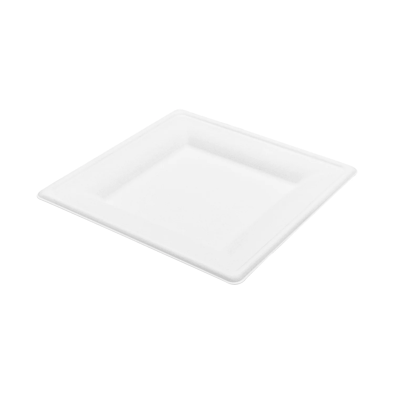 Karat Earth 10”x 10” Molded Fiber Square Plates, PFAS Free, White - 500 pcs - Image 8