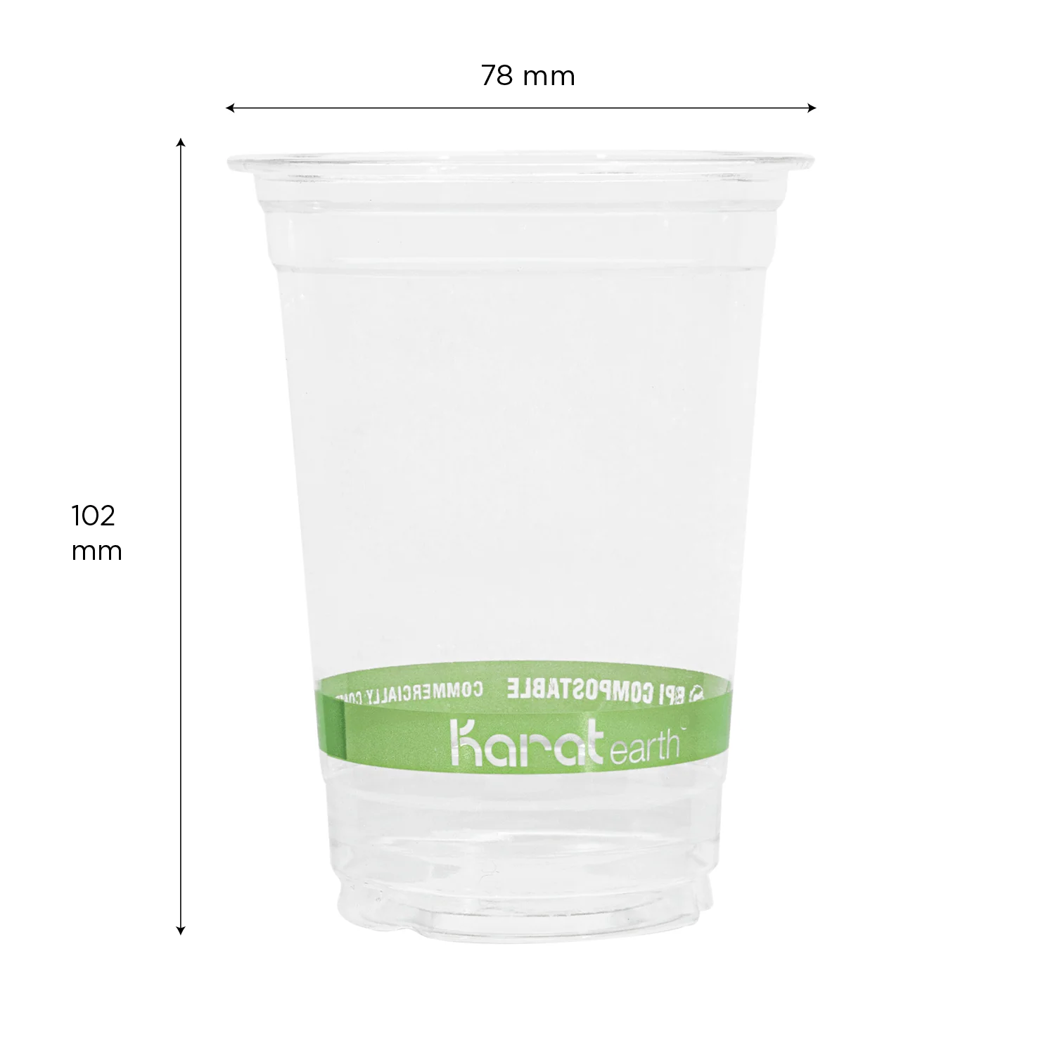 Karat Earth 10oz PLA Eco-Friendly Cups (78mm), Generic Print - 1,000 pcs - Image 5
