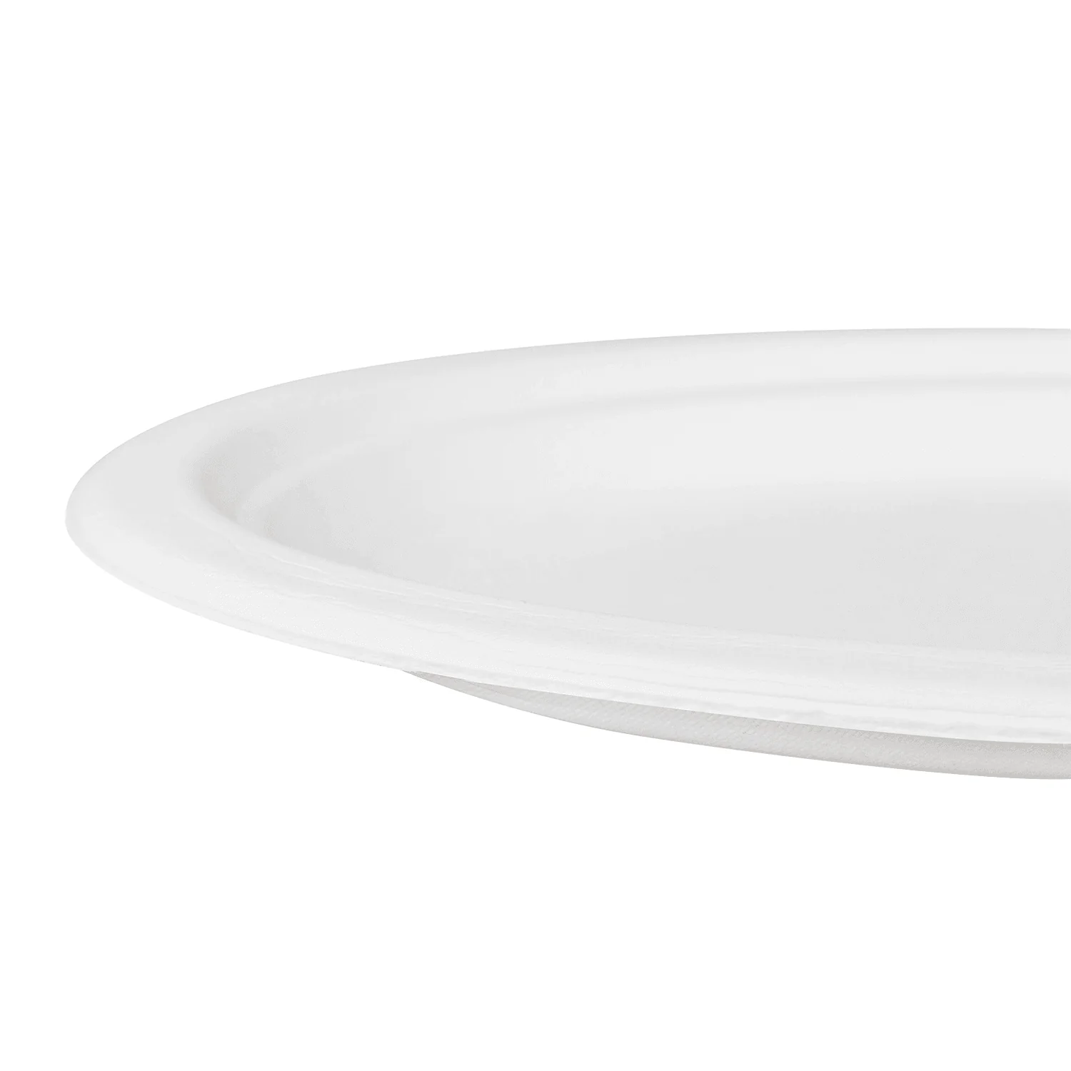 Karat Earth 10''x8'' Molded Fiber Oval Plates, PFAS Free, White - 500 pcs - Image 5
