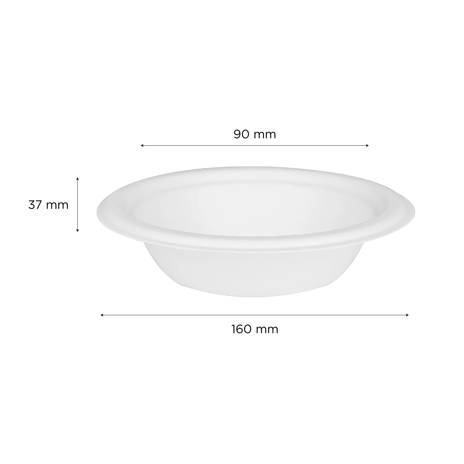 Karat Earth 12oz Molded Fiber Round Bowl, PFAS Free, White - 1,000 pcs - Image 4