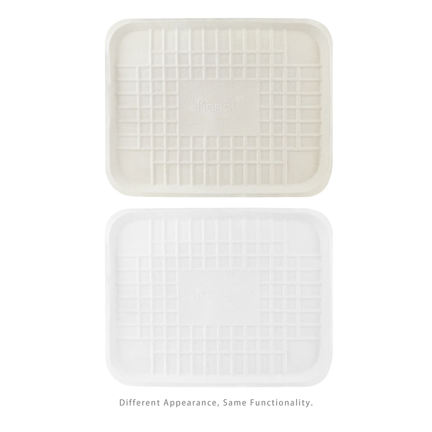 Karat Earth 14”x18” GreaseEase Molded Fiber Food Tray, PFAS free - 100 pcs - Image 10