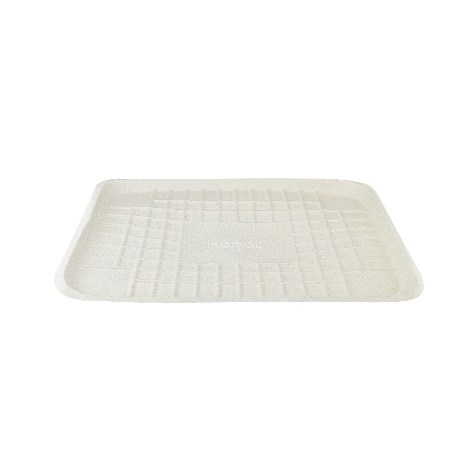Karat Earth 14”x18” GreaseEase Molded Fiber Food Tray, PFAS free - 100 pcs - Image 2
