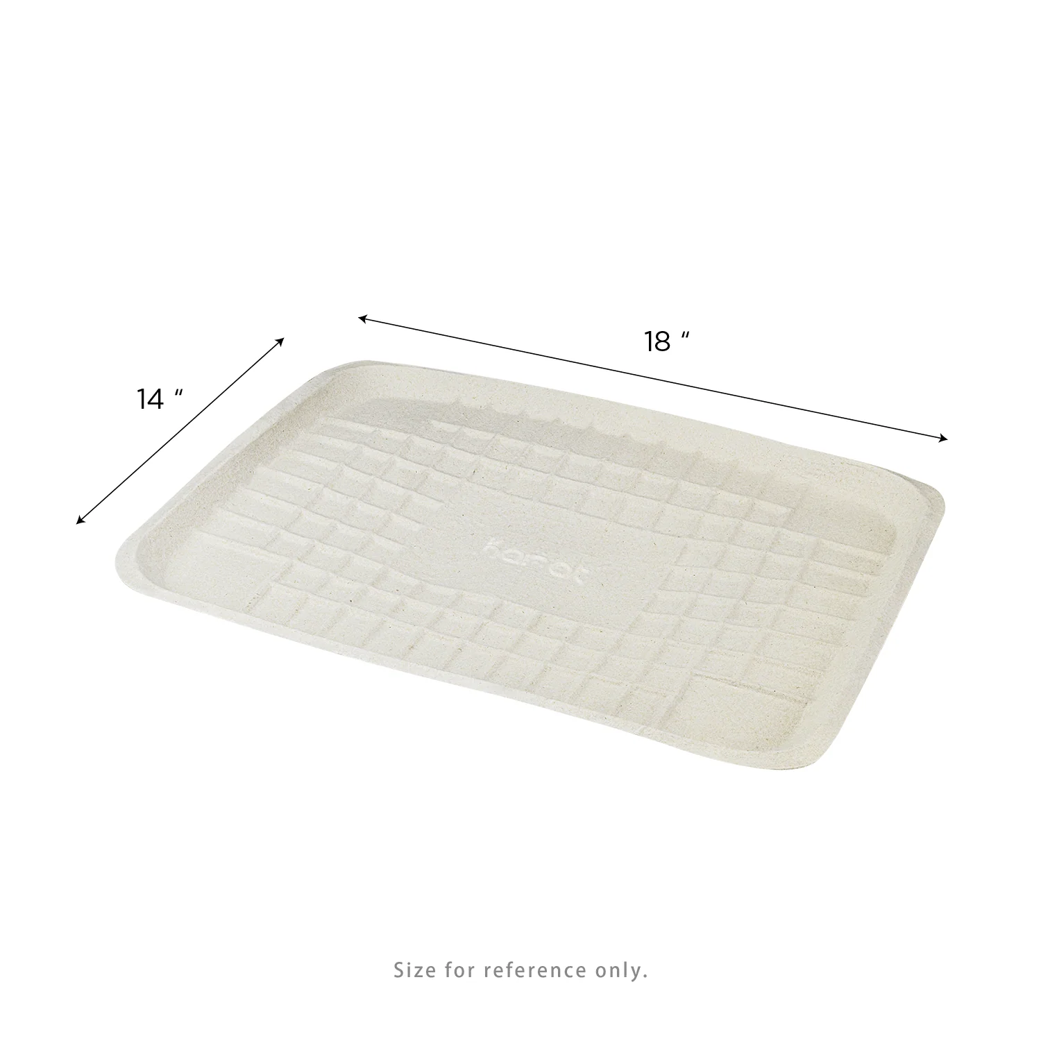 Karat Earth 14”x18” GreaseEase Molded Fiber Food Tray, PFAS free - 100 pcs - Image 6