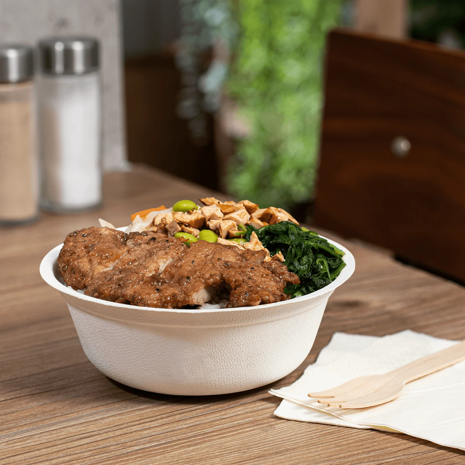 Karat Earth 16oz PFAS Free Eco-Friendly Bagasse Rice Bowl, White - 1,000 pcs