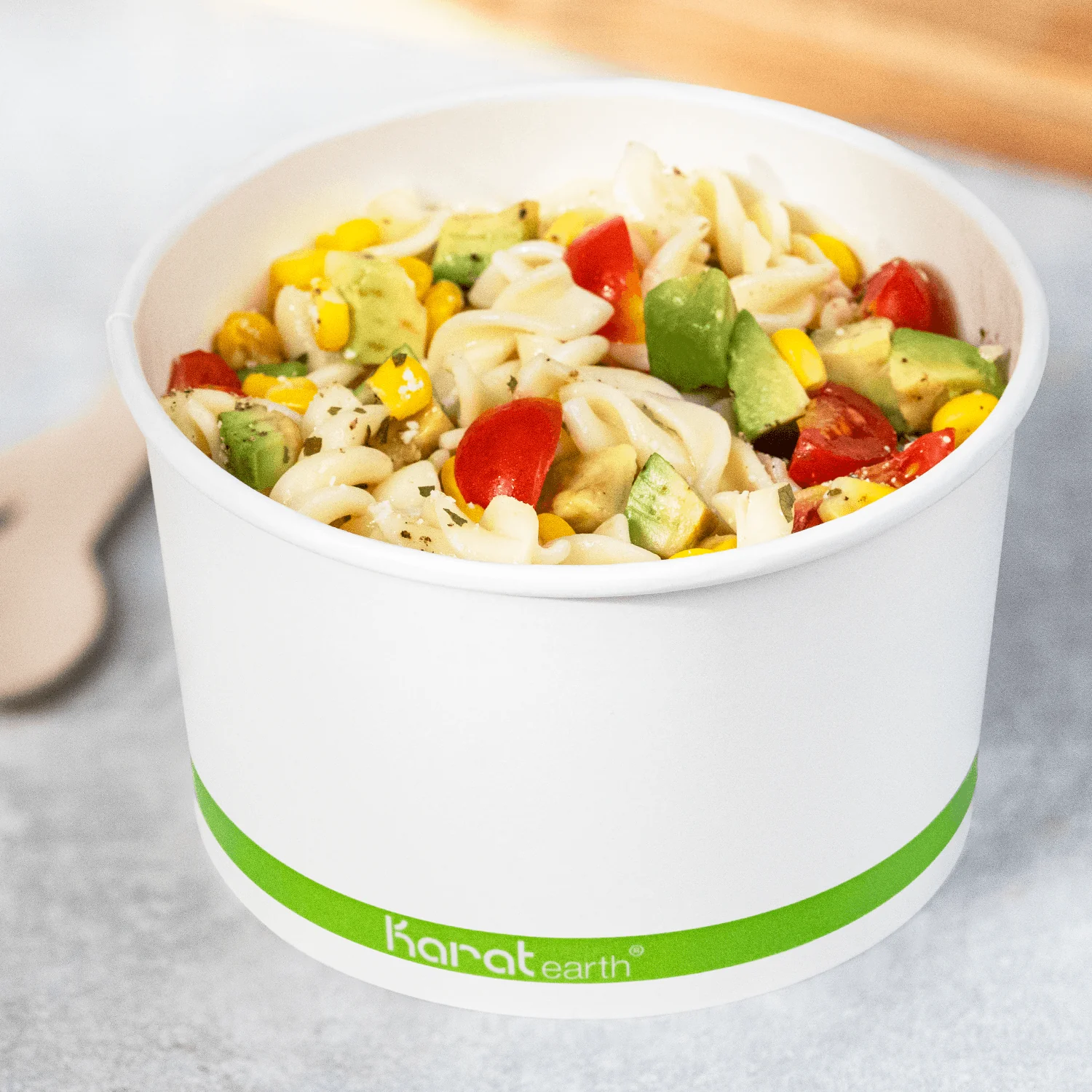 Karat Earth 20oz Eco-Friendly Paper Food Containers (126mm), Generic Print - 600 pcs - Image 4