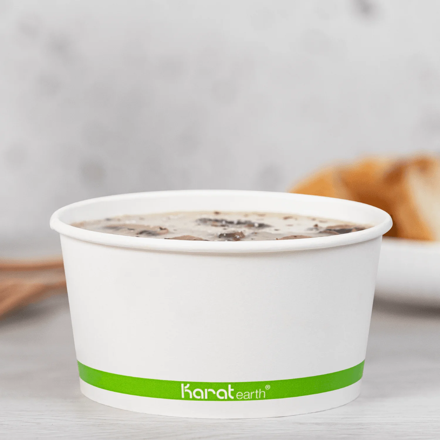 Karat Earth 24 oz Eco-Friendly Paper Food Containers (142mm), Generic Print - 600 pcs - Image 3