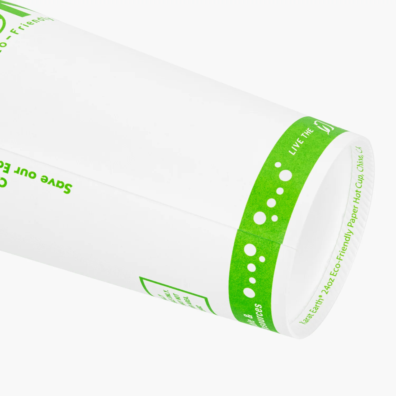Karat Earth 24oz Eco-Friendly Paper Hot Cups (90mm), One Cup, One Earth Print - 500 pcs - Image 10