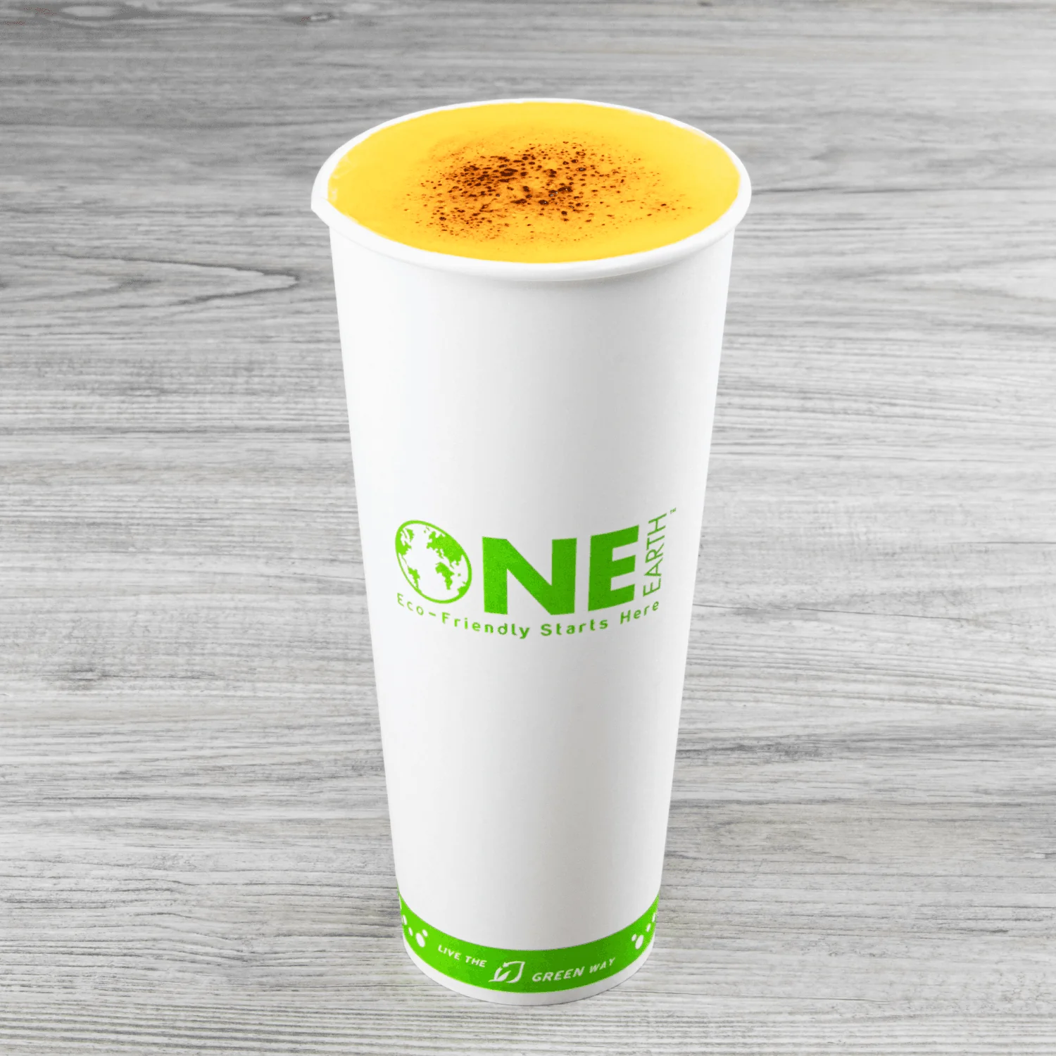 Karat Earth 24oz Eco-Friendly Paper Hot Cups (90mm), One Cup, One Earth Print - 500 pcs - Image 3