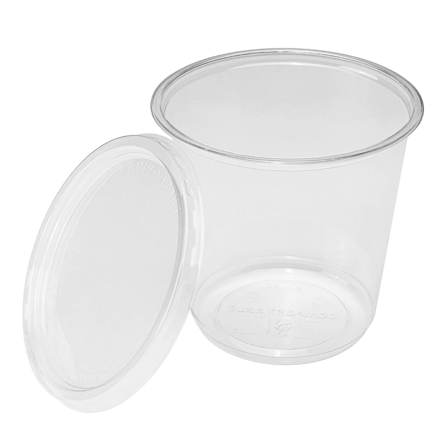Karat Earth 24oz Eco-Friendly PLA Round Deli Container (117mm) - 500 pcs - Image 10