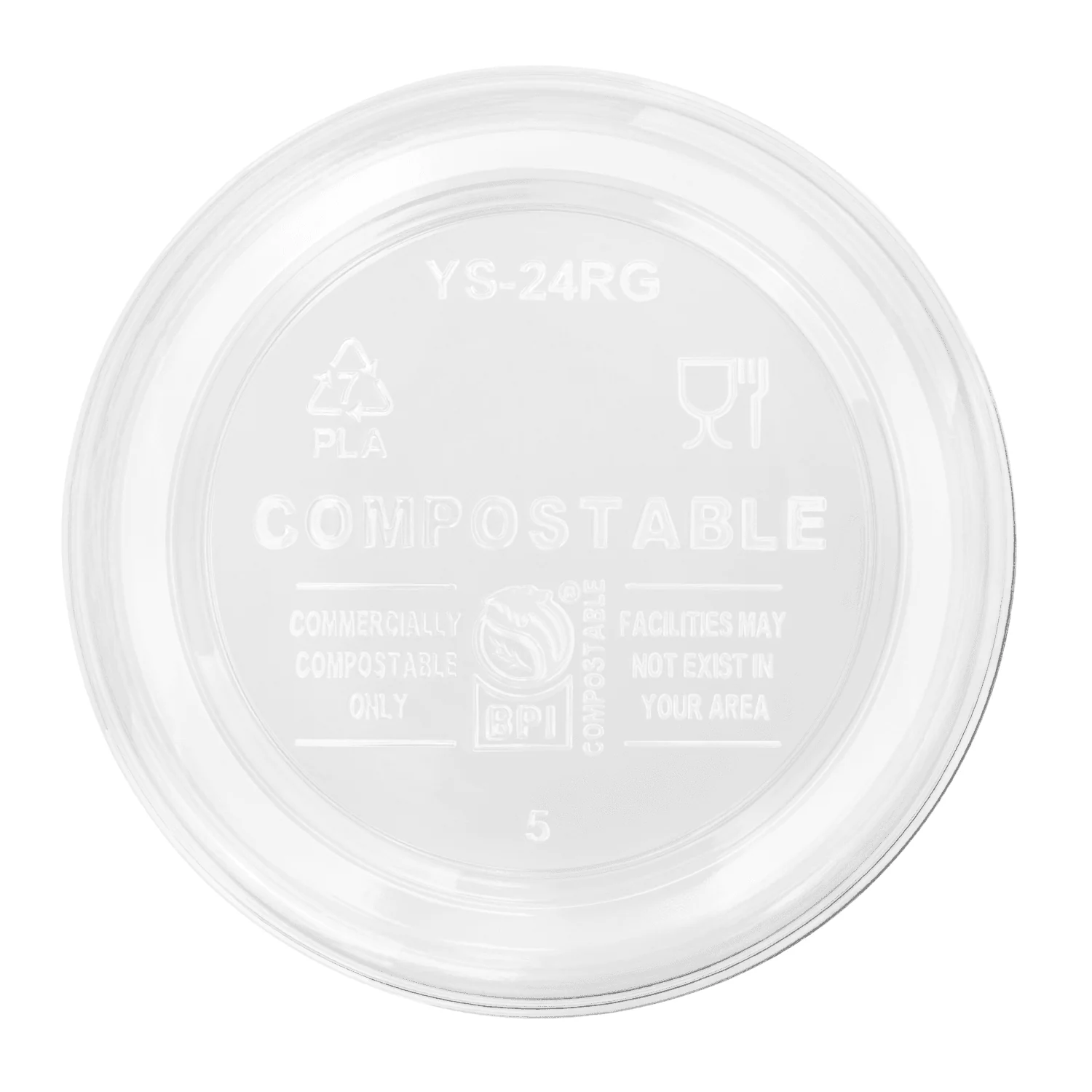 Karat Earth 24oz Eco-Friendly PLA Round Deli Container (117mm) - 500 pcs - Image 7