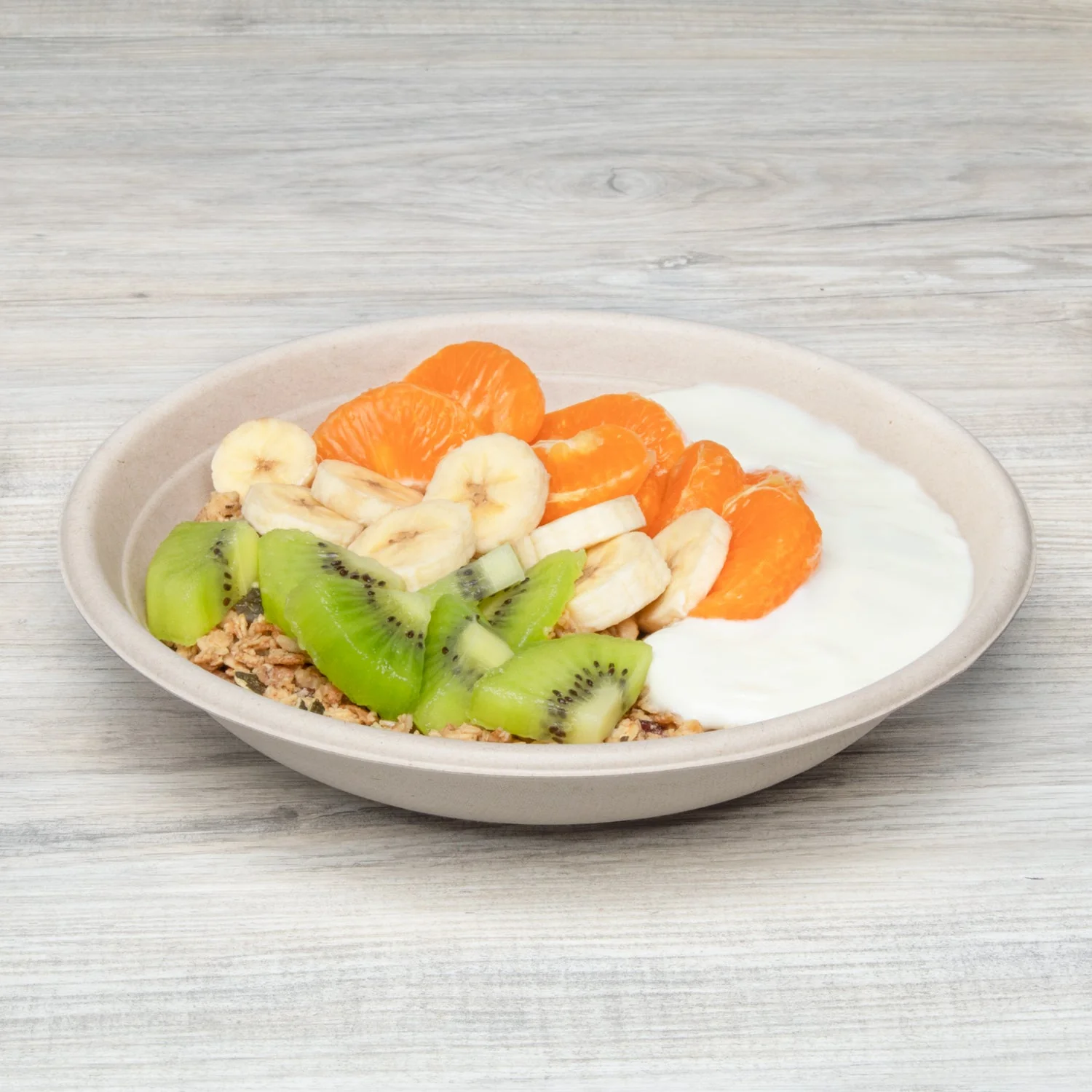 Karat Earth 24oz Molded Fiber Round Bowl, PFAS Free, Natural - 500 pcs - Image 3