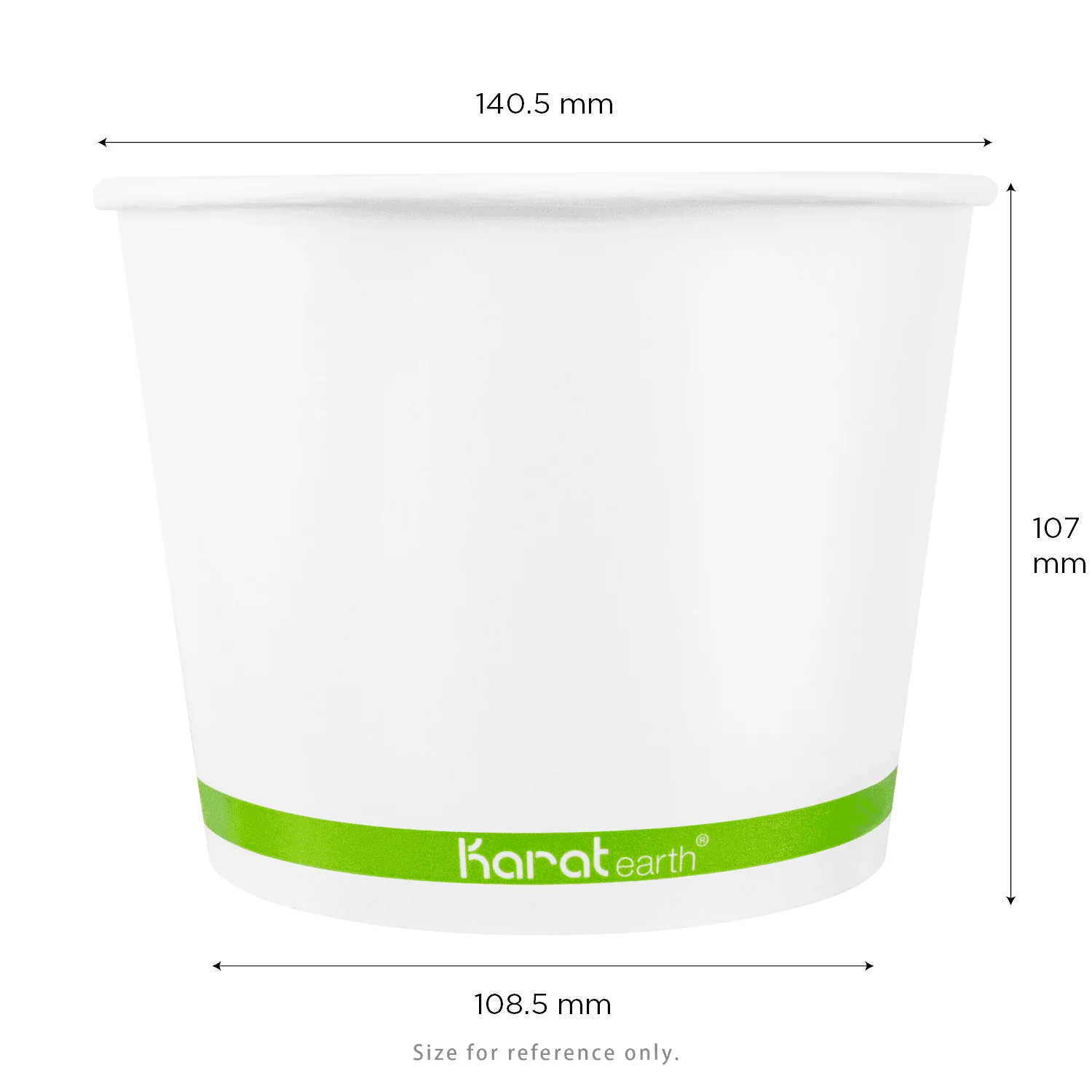 Karat Earth 32 oz Eco-Friendly Paper Food Containers (142mm), Generic Print - 600 pcs - Image 4