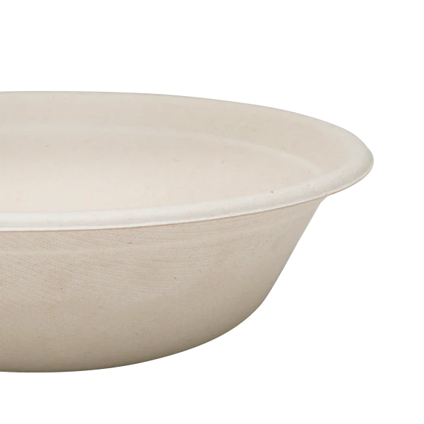 Karat Earth 32oz Molded Fiber Round Bowl, PFAS Free, Natural - 500 pcs - Image 5