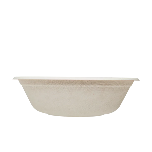 Karat Earth 32oz Molded Fiber Round Bowl, PFAS Free, Natural - 500 pcs - Image 7