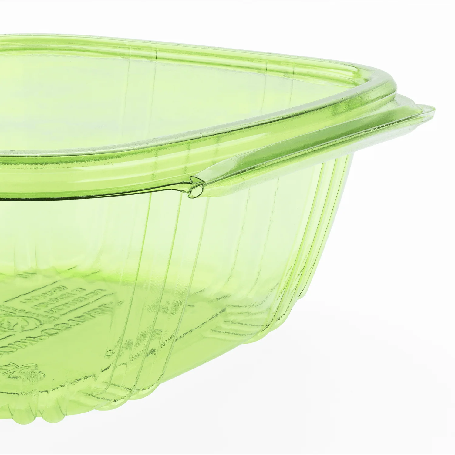 Karat Earth 32oz PLA Hinged Deli Container, Green - 200 pcs - Image 6