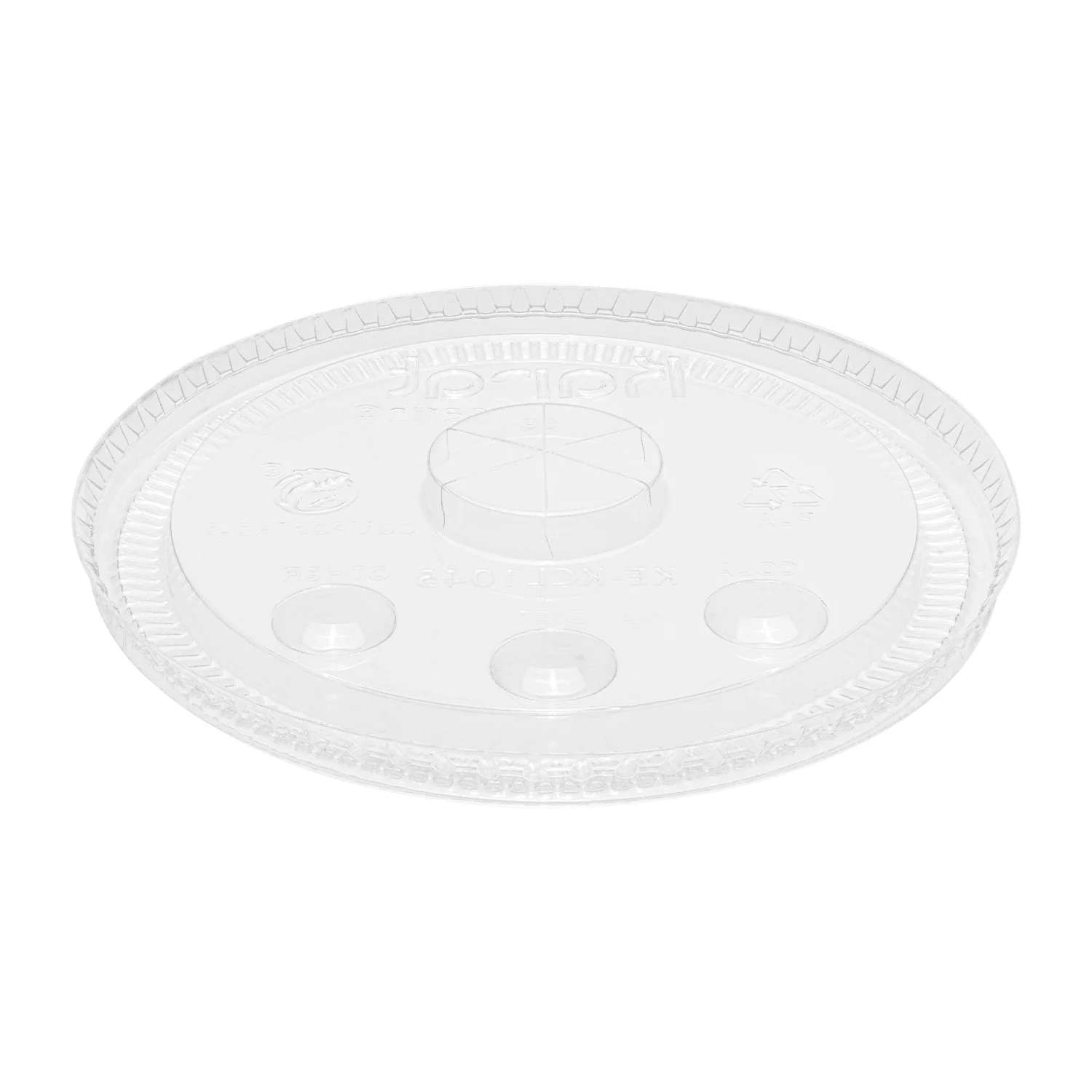 Karat Earth 104.5mm PLA Flat Lids for Eco-Friendly 32oz Paper Cold Cups - 600 pcs - Image 8