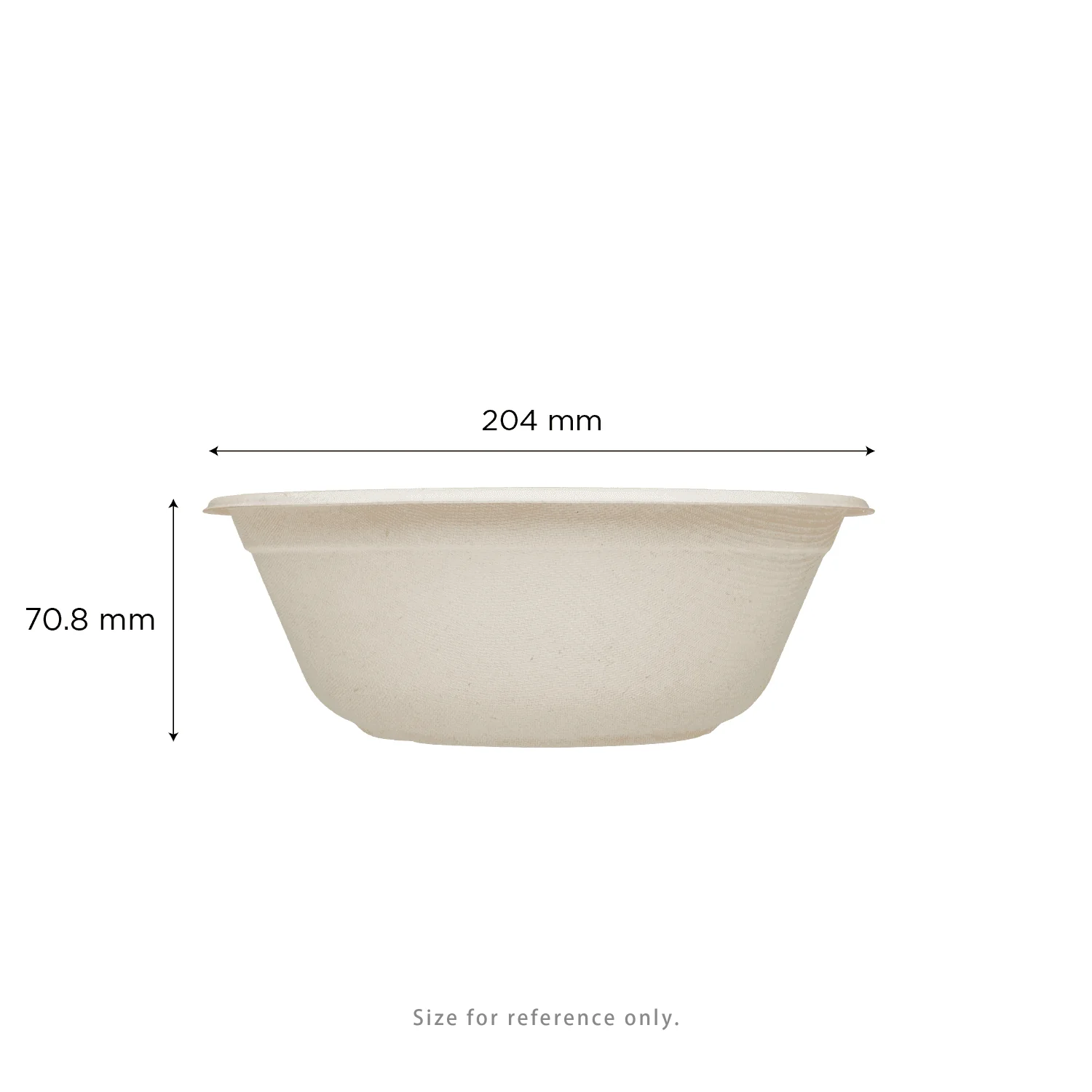 Karat Earth 40oz Molded Fiber Round Bowl, PFAS Free, Natural - 500 pcs - Image 4