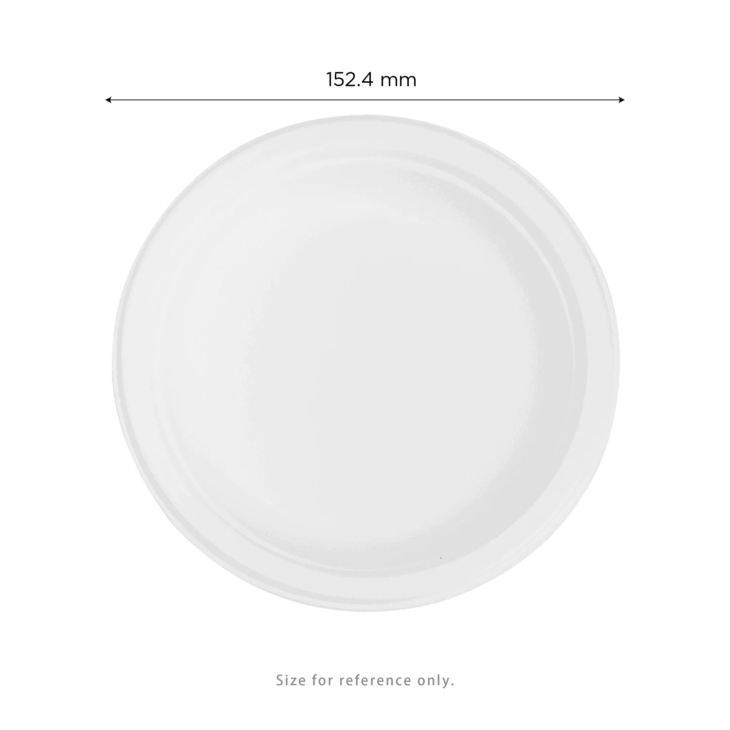 Karat Earth 6'' Molded Fiber Round Plates, PFAS Free, White - 1,000 pcs - Image 3